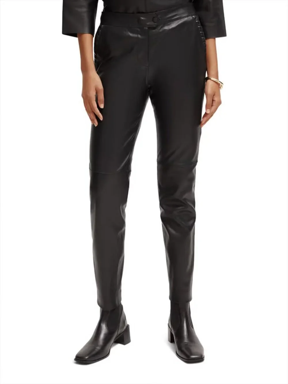 Scotch & Soda Leather Biker Pants NWT, Size M
